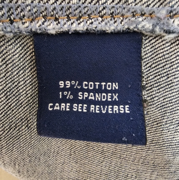 Like New 1X l.a. blues Stylish Jean Jacket, 3 Pockets, Fun Stitching Accents - Picture 7 of 14